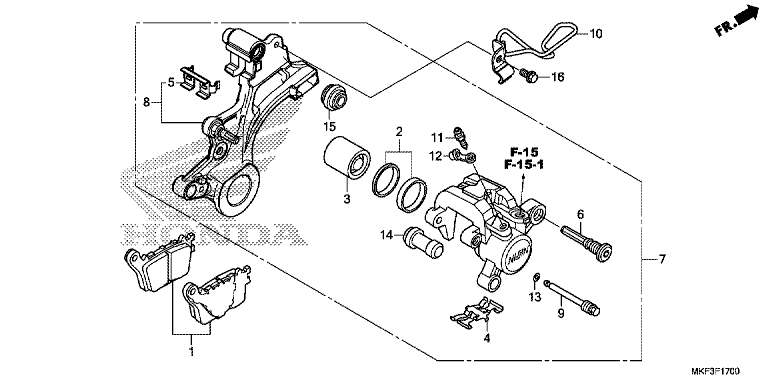 REAR BRAKE CALIPER