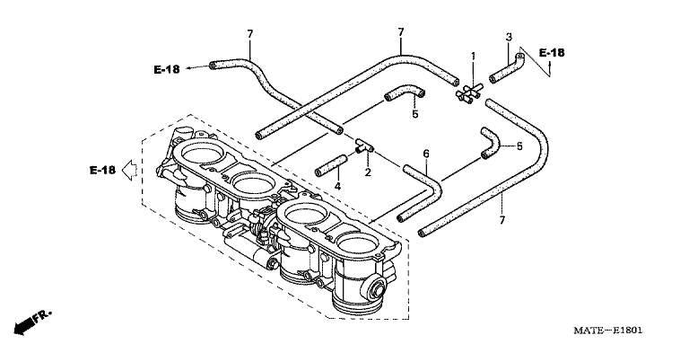 THROTTLE BODY (TUBING)