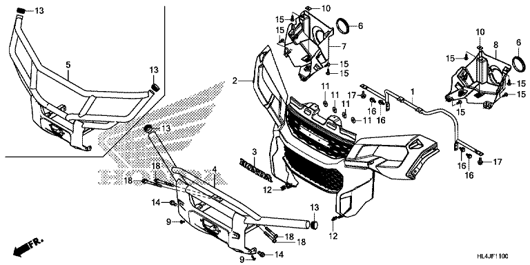 FRONT GRILLE/FRONT BUMPER