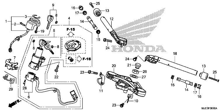 HANDLE PIPE/ TOP BRIDGE