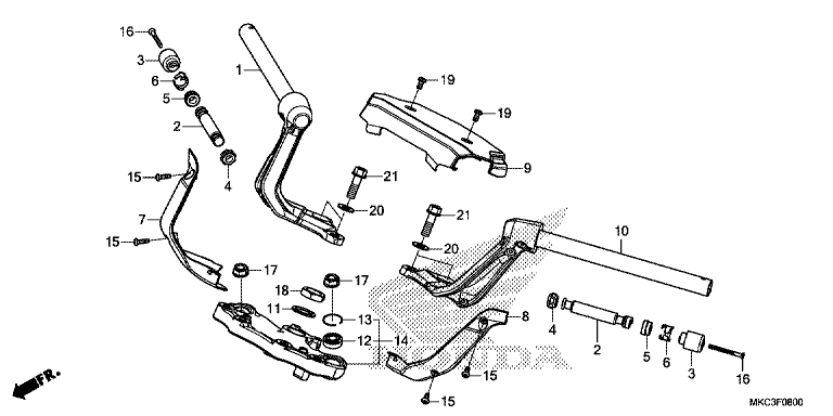 HANDLE PIPE/ TOP BRIDGE