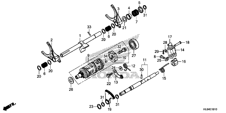 GEARSHIFT FORK (SUB TRANSMISSION)