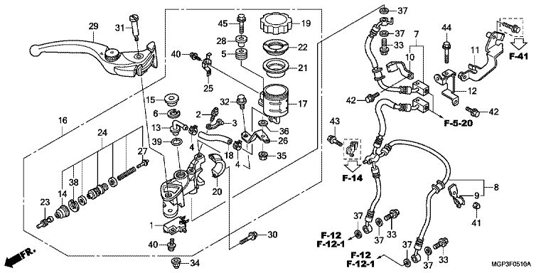 FRONT BRAKE MASTER CYLINDER