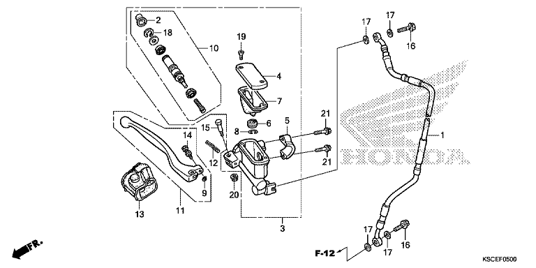 F BRAKE MASTER CYLINDER