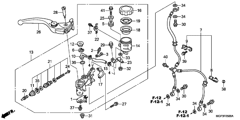 FRONT BRAKE MASTER CYLINDER