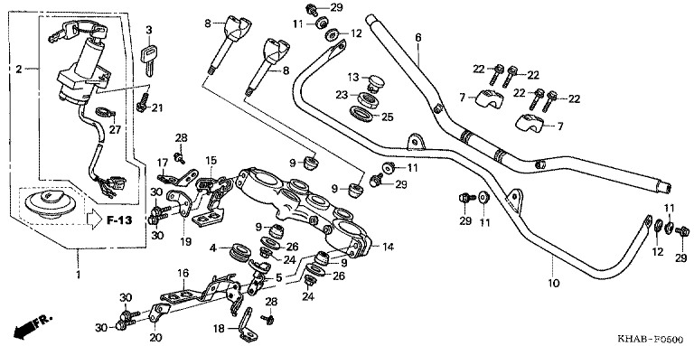 HANDLE PIPE/TOP BRIDGE