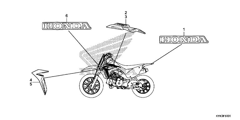 STRIPE/MARK (CRF110FK/L/M)