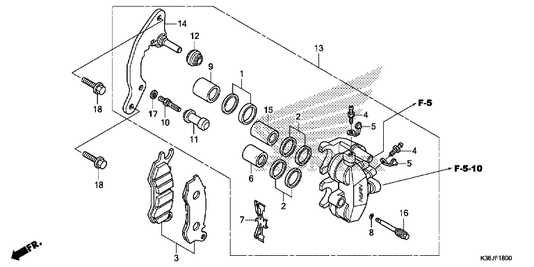 FRONT BRAKE CALIPER