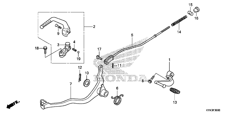 PEDAL/KICK STARTER ARM