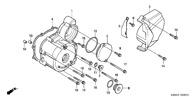 LEFT CRANKCASE COVER