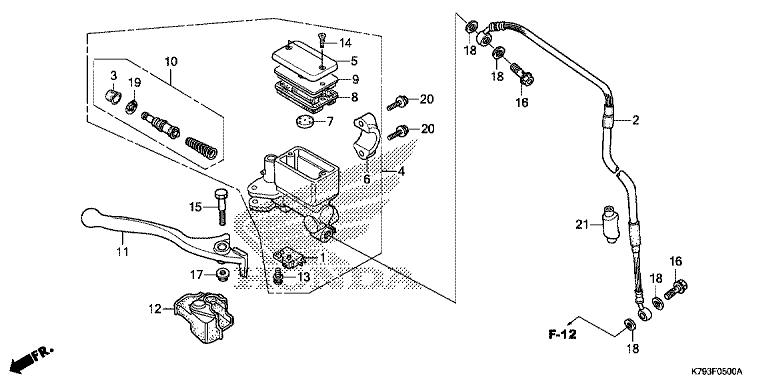 FRONT BRAKE MASTER CYLINDER