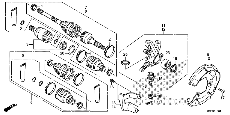 FRONT KNUCKLE/FRONT DRIVE SHAFT