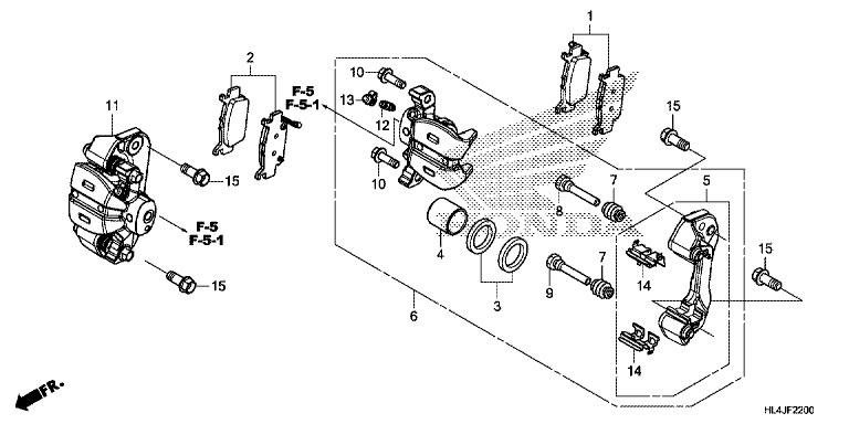 REAR BRAKE CALIPER