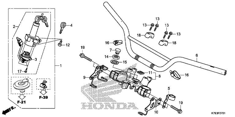 HANDLE PIPE/TOP BRIDGE