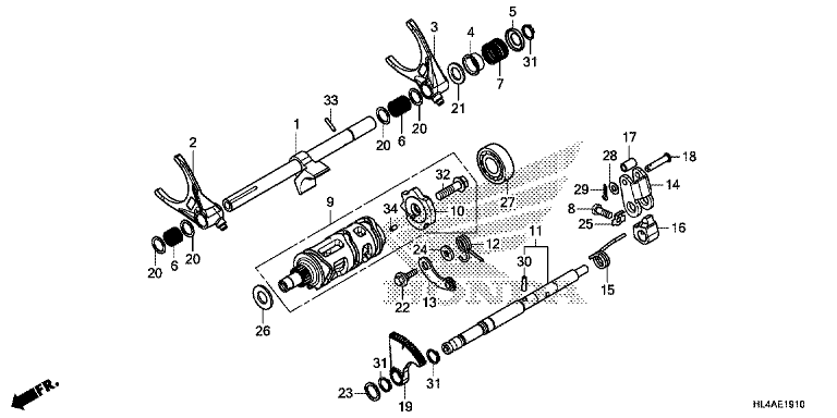 GEARSHIFT FORK (SUB TRANSMISSION)