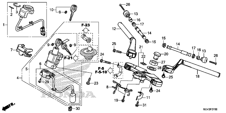 HANDLE PIPE/TOP BRIDGE