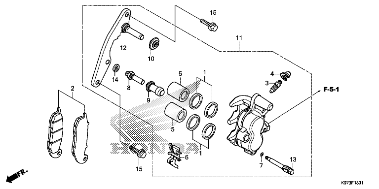 FRONT BRAKE CALIPER (WW150A)