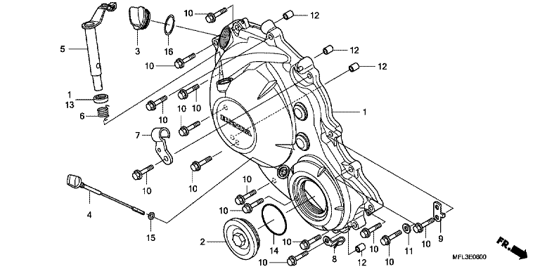 RIGHT CRANKCASE COVER