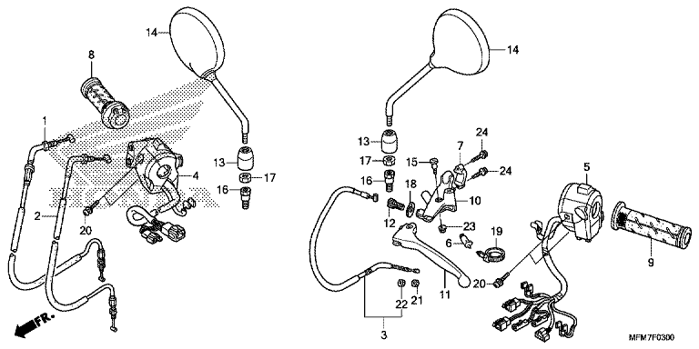 HANDLE LEVER/SWITCH/CABLE