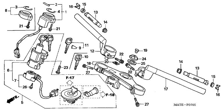 HANDLE PIPE/ TOP BRIDGE