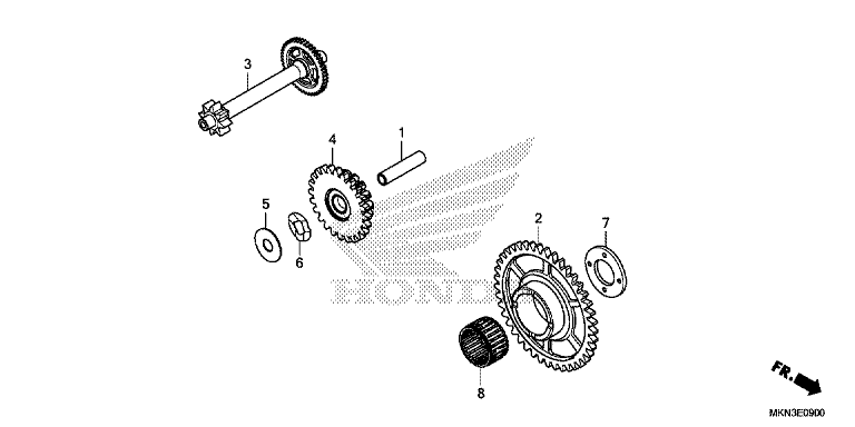 STARTING DRIVEN GEAR