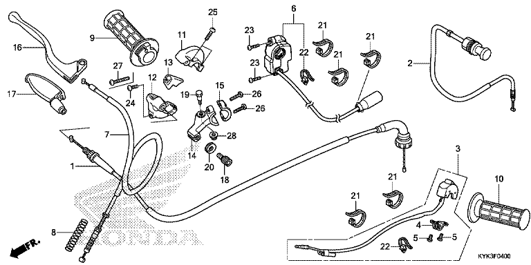 HANDLE LEVER/SWITCH/CABLE