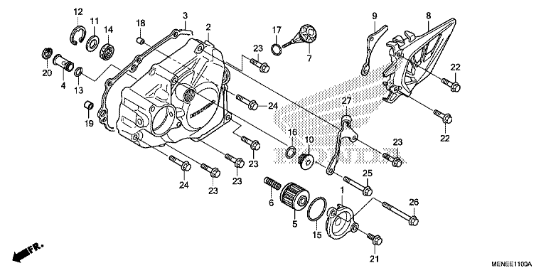 LEFT CRANK CASE COVER