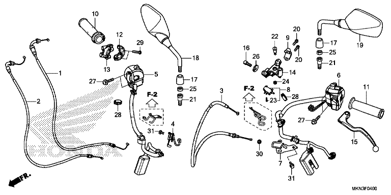 HANDLE LEVER/SWITCH/CABLE