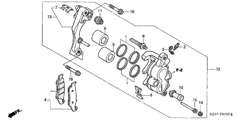 FRONT BRAKE CALIPER