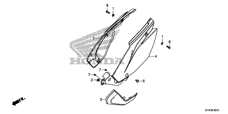 SIDE COVER (CRF110FK/L/M)