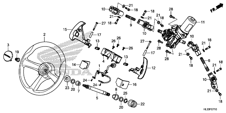 STEERING WHEEL/STEERING SHAFT