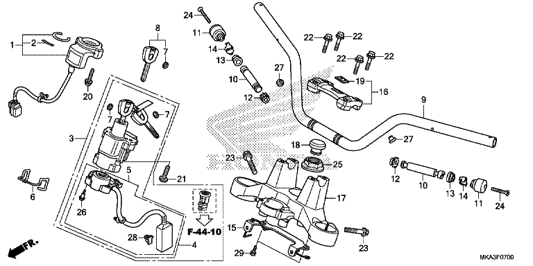 HANDLE PIPE/ TOP BRIDGE