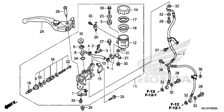 FR. BRAKE MASTER CYLINDER