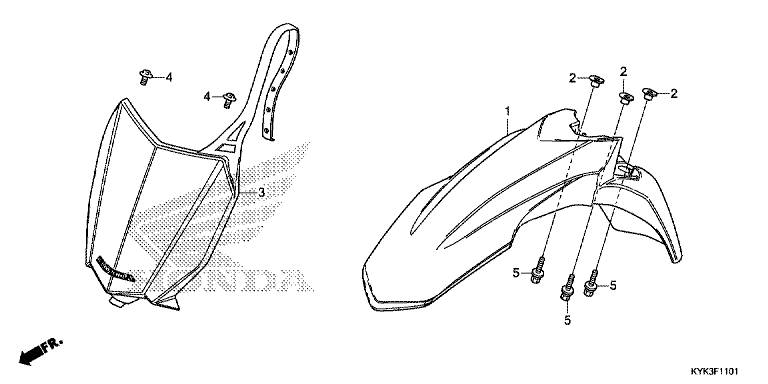 FRONT FENDER (CRF110FK/L/M)