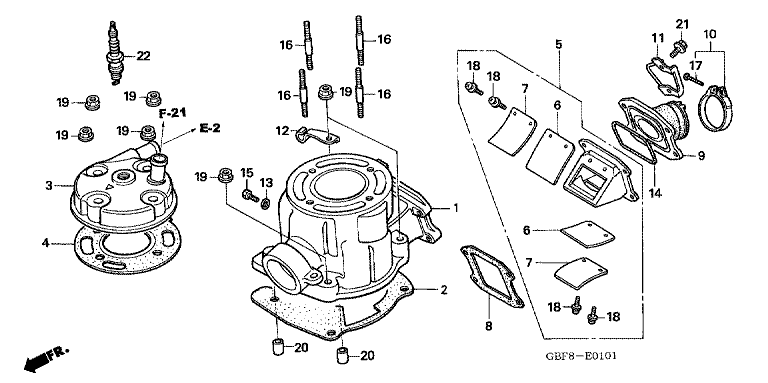 CYLINDER HEAD (CR85R5,6/RB5,6)