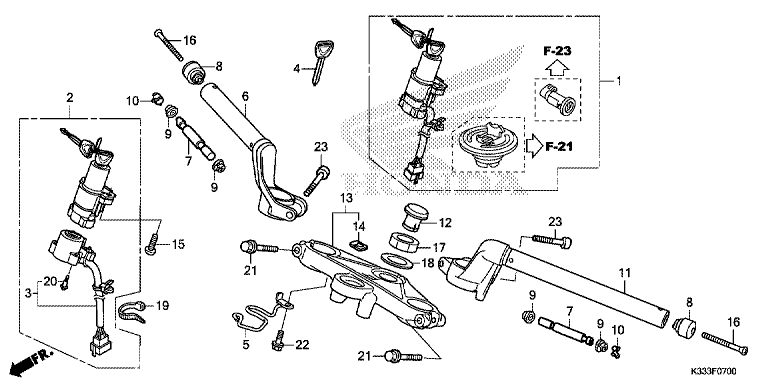 HANDLE PIPE/TOP BRIDGE