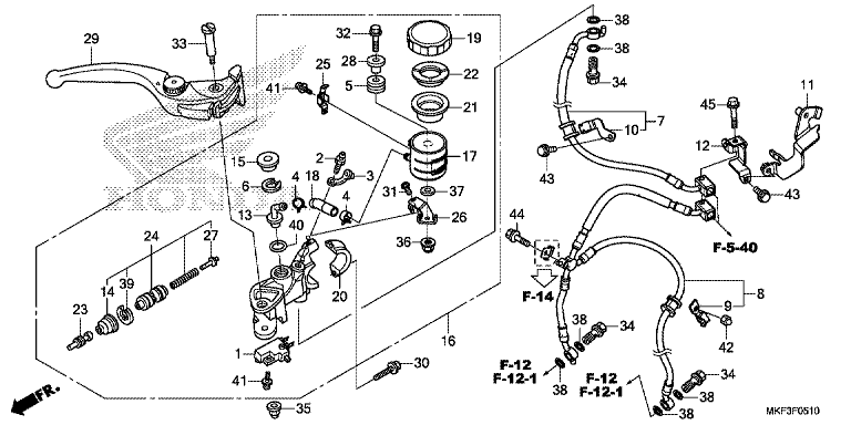 FRONT BRAKE MASTER CYLINDER