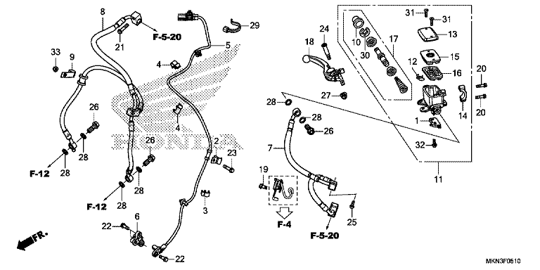 FRONT BRAKE MASTER CYLINDER