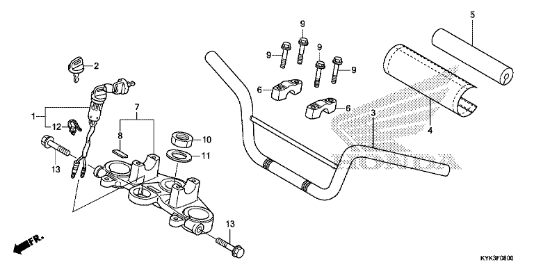 HANDLE PIPE/ TOP BRIDGE